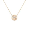 Pendentif Jeux de Liens Harmony petit modèle Or rose, diamants 085434