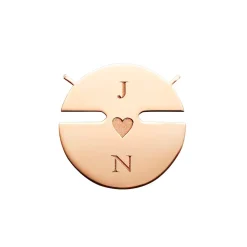 Pendentif Jeux de Liens Harmony petit modèle Or rose, diamants 085434