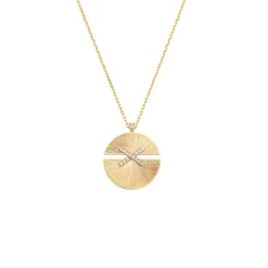 Pendentif Jeux de Liens Harmony grand modèle Or jaune, diamants 084224