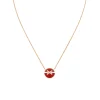 Pendentif Jeux de Liens Harmony Petit Modèle Or rose, cornaline, diamants 084428