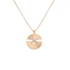Pendentif Jeux de Liens Harmony moyen modèle Or rose, diamants 084646