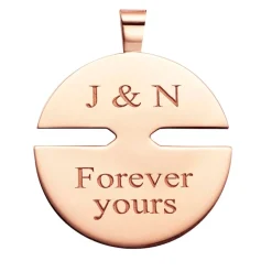 Pendentif Jeux de Liens Harmony moyen modèle Or rose, diamants 084646