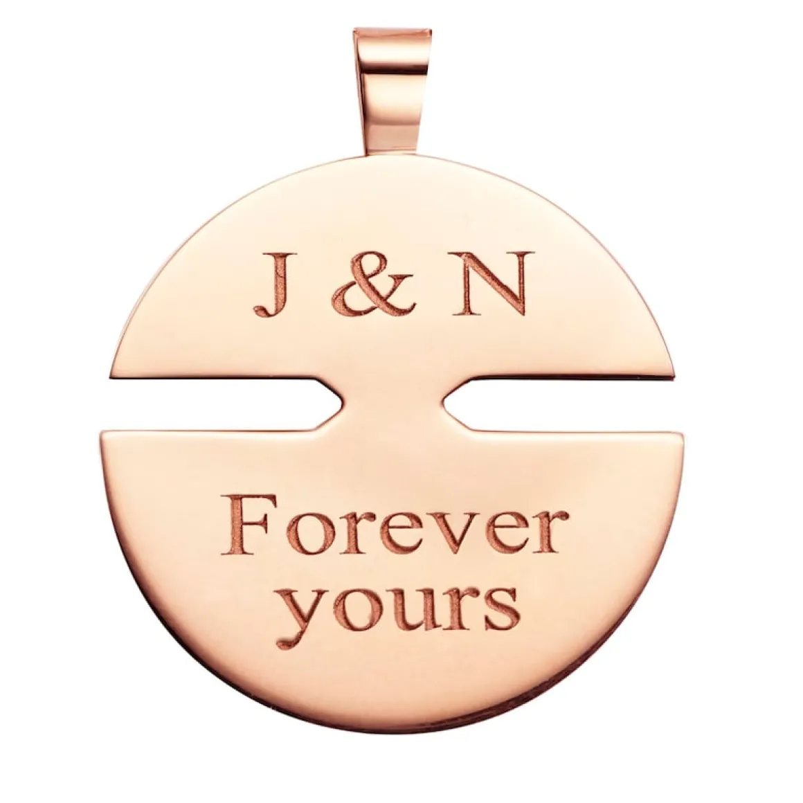 Pendentif Jeux de Liens Harmony moyen modèle Or rose, diamants 084646