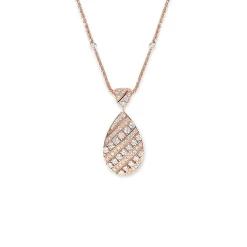 Pendentif Joséphine Aigrette Or rose, diamants 085431