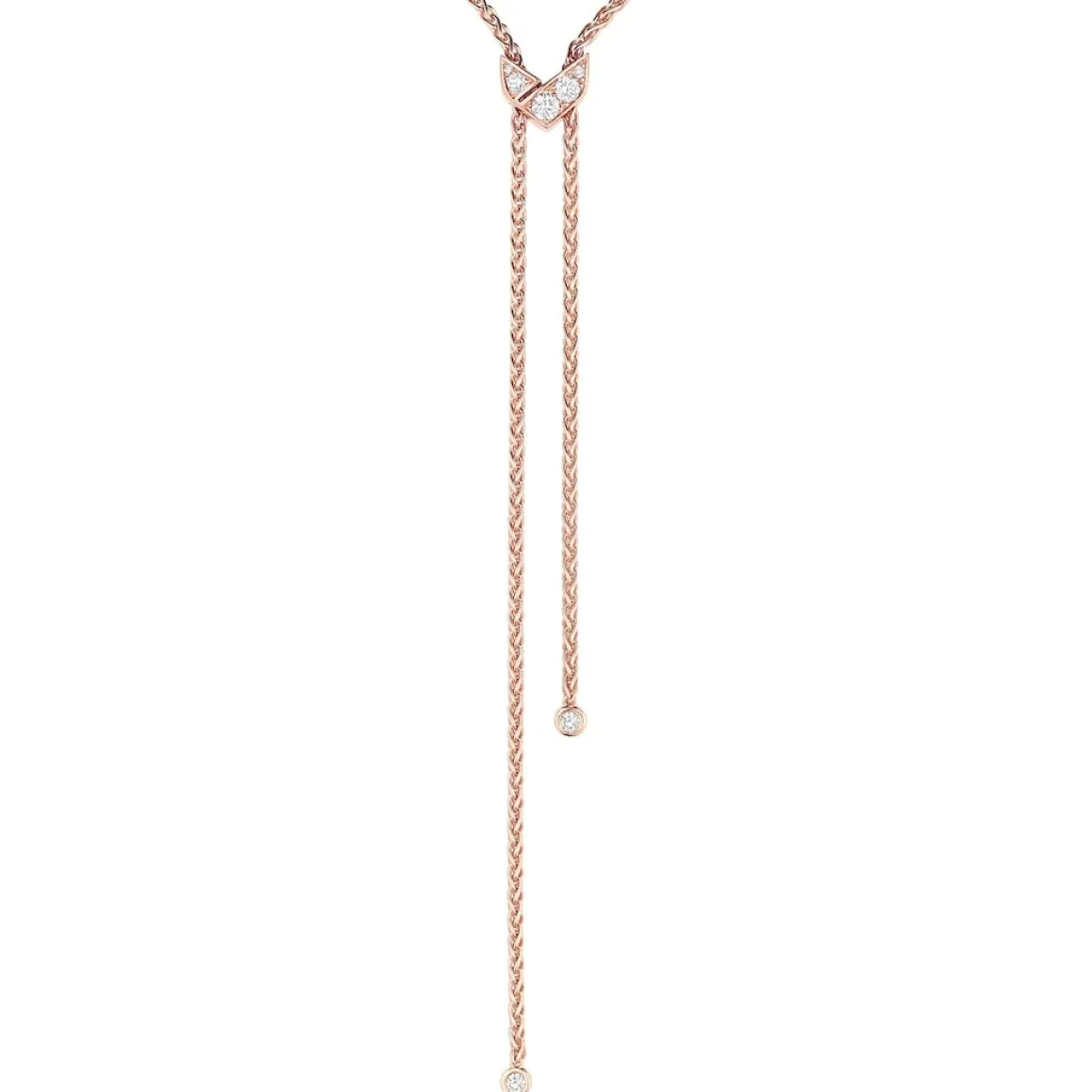 Pendentif Joséphine Aigrette Or rose, diamants 085431