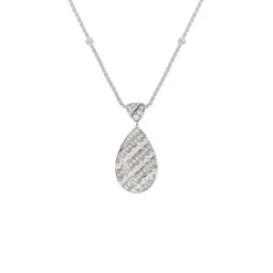 Pendentif Joséphine Aigrette Or blanc, diamants 085358