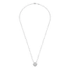 Pendentif Le Cube Diamant XL pavé or blanc et diamants