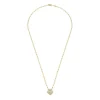 Pendentif Le Cube diamant XL pavé or jaune et diamants