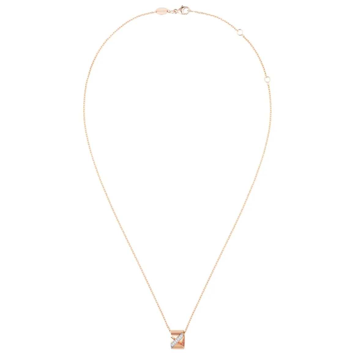 Pendentif Liens Évidence Or rose, diamants 085129