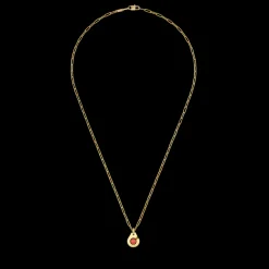 Pendentif Menottes dinh van R10 Corail or jaune et corail