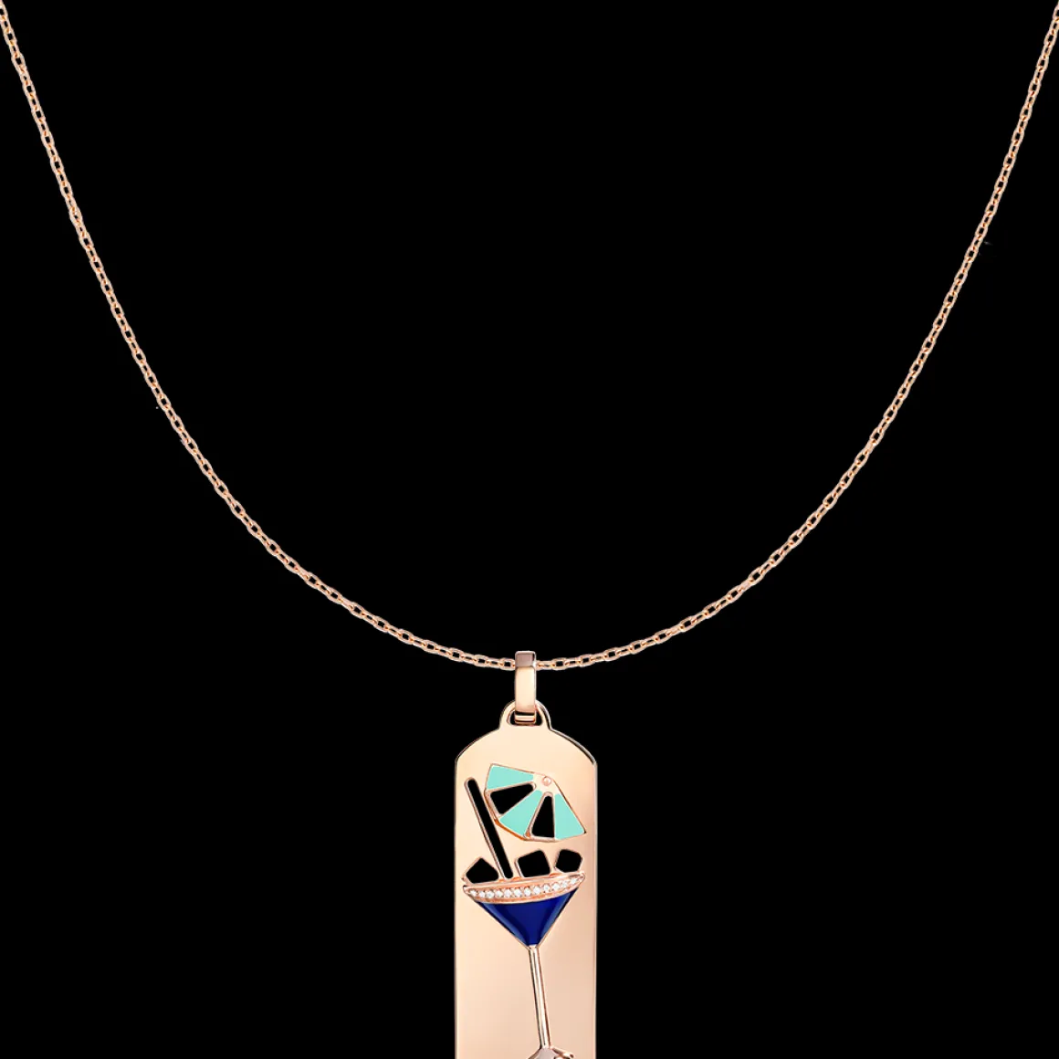Pendentif Riviera cocktail