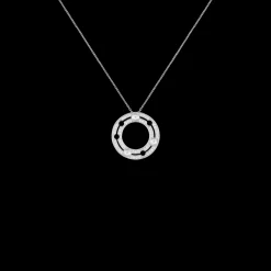 Pendentif sur chaîne Pulse dinh van or blanc et diamants