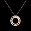 Pendentif sur chaîne Pulse dinh van or rose et diamants