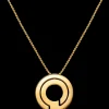 Pendentif sur chaîne Seventies 19 mm or jaune