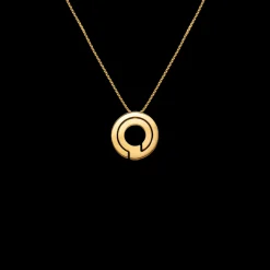 Pendentif sur chaîne Seventies 19 mm or jaune