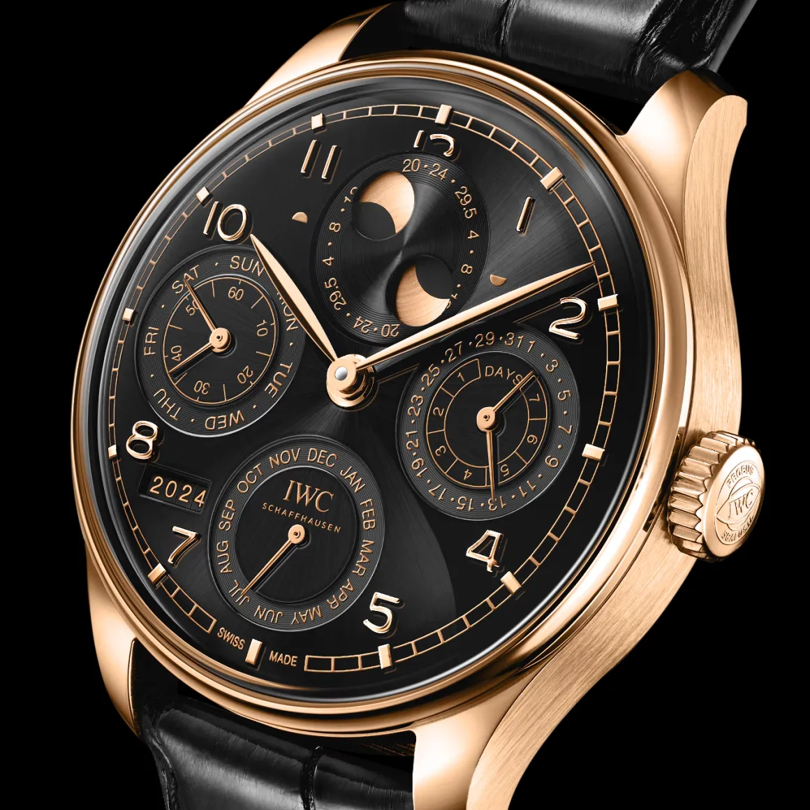 PORTUGIESER CALENDRIER PERPÉTUEL 44 Obsidian