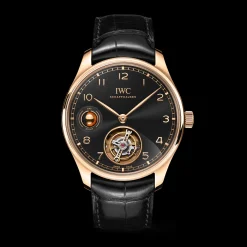 PORTUGIESER TOURBILLON REMONTAGE MANUEL JOUR ET NUIT Obsidian