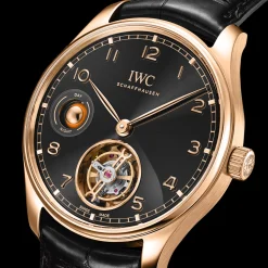 PORTUGIESER TOURBILLON REMONTAGE MANUEL JOUR ET NUIT Obsidian