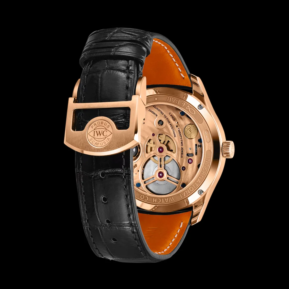 PORTUGIESER TOURBILLON REMONTAGE MANUEL JOUR ET NUIT Obsidian