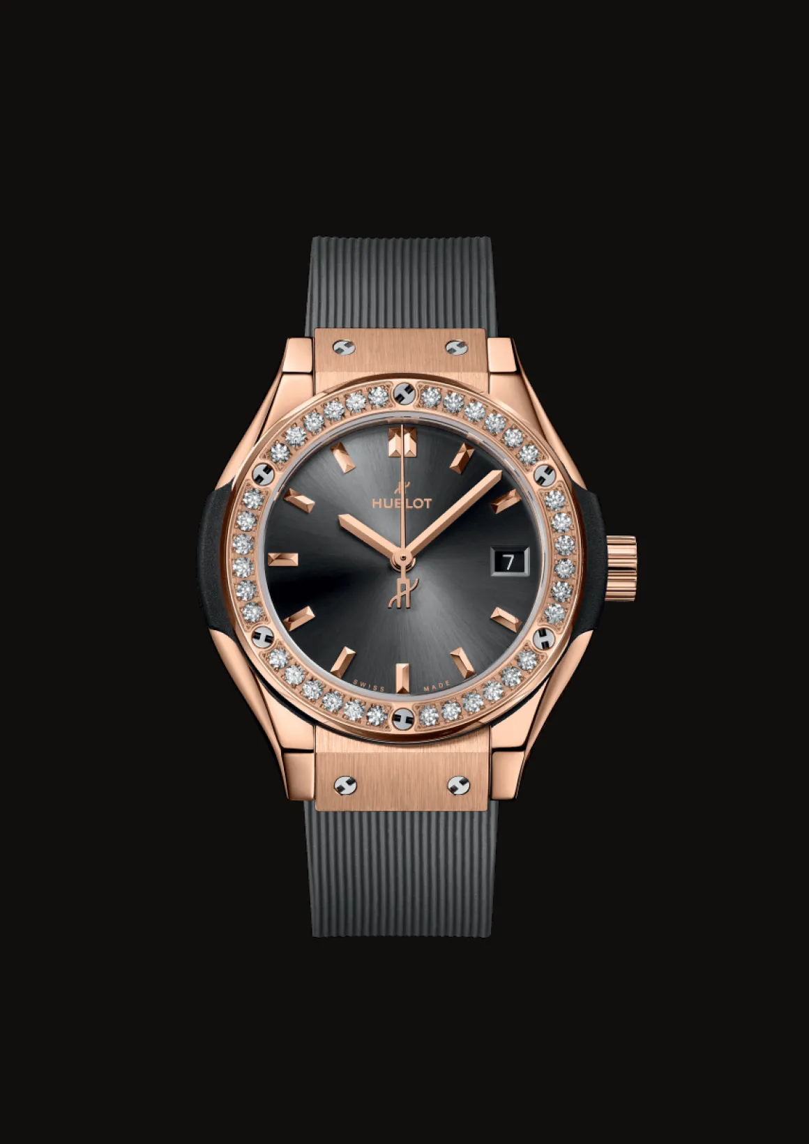 Racing Grey King Gold Diamonds 29MM