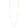 Sautoir mimosa Classique Gigi, or blanc, 86 cm