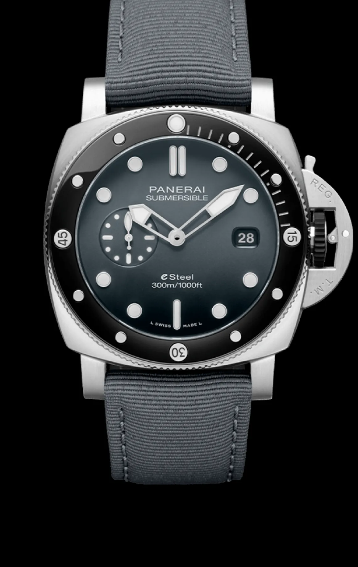 Submersible QuarantaQuattro eSteel™ Grigio Roccia