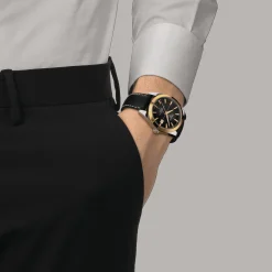 TISSOT GENTLEMAN POWERMATIC 80 SILICIUM SOLID 18K GOLD BEZEL