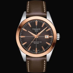 Tissot Gentleman Powermatic 80 Silicium Solid 18K Gold bezel