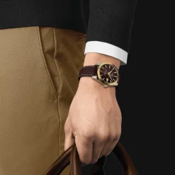 TISSOT GENTLEMAN POWERMATIC 80 SILICIUM SOLID 18K GOLD BEZEL