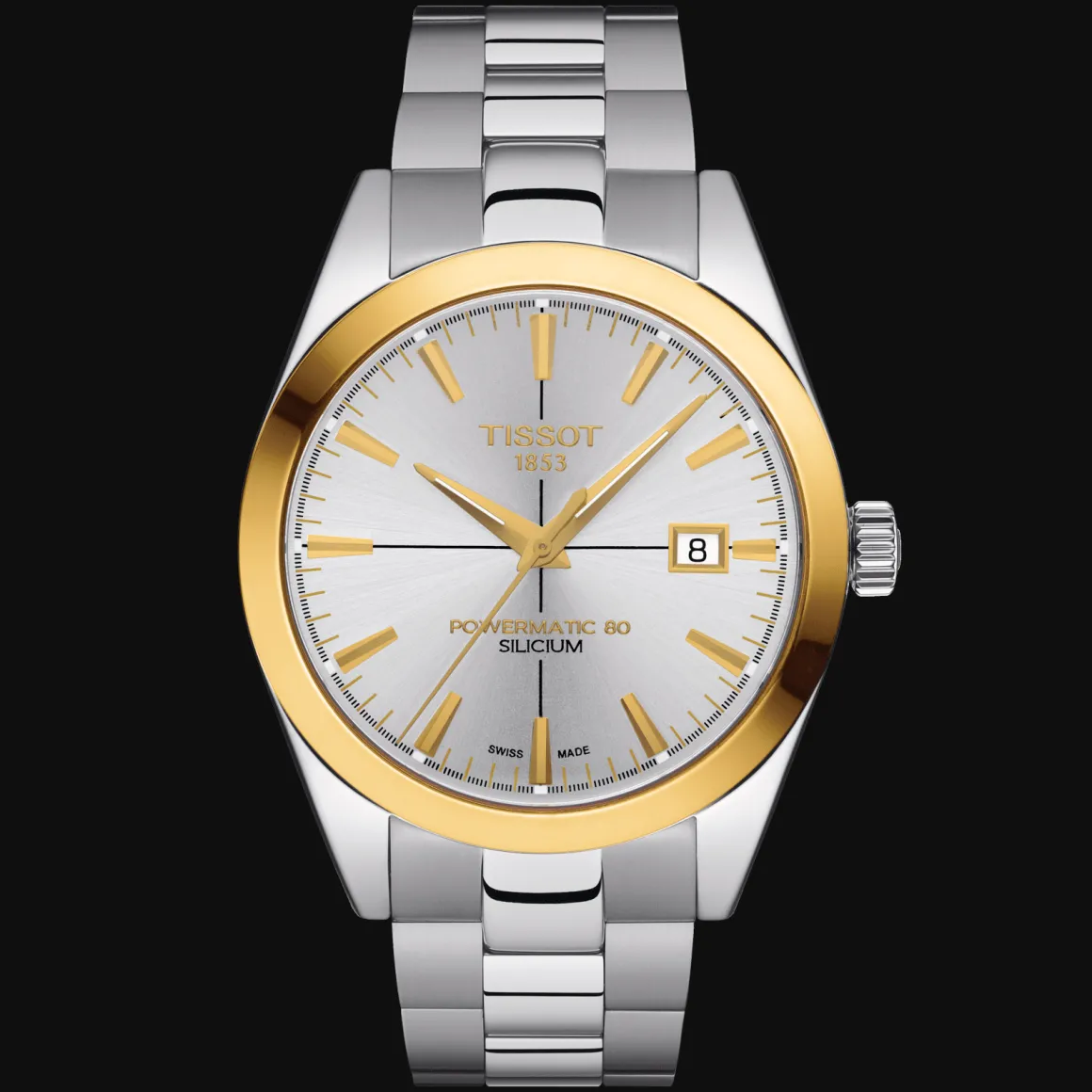 TISSOT GENTLEMAN POWERMATIC 80 SILICIUM SOLID 18K GOLD BEZEL