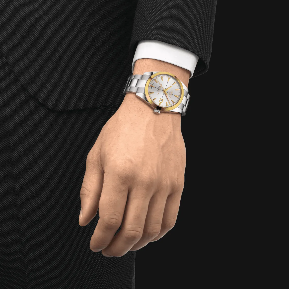 TISSOT GENTLEMAN POWERMATIC 80 SILICIUM SOLID 18K GOLD BEZEL