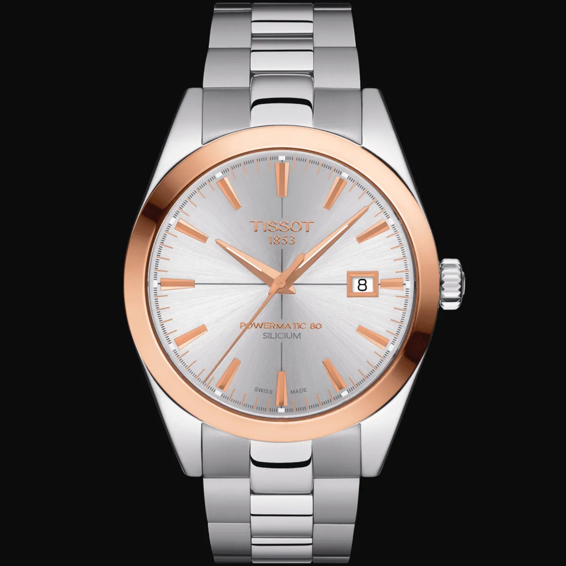 Tissot Gentleman Powermatic 80 Silicium Solid 18K Gold bezel