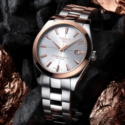 Tissot Gentleman Powermatic 80 Silicium Solid 18K Gold bezel