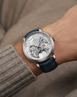 TRADITIONNELLE QUANTIÈME PERPÉTUEL DATE RÉTROGRADE OPENFACE