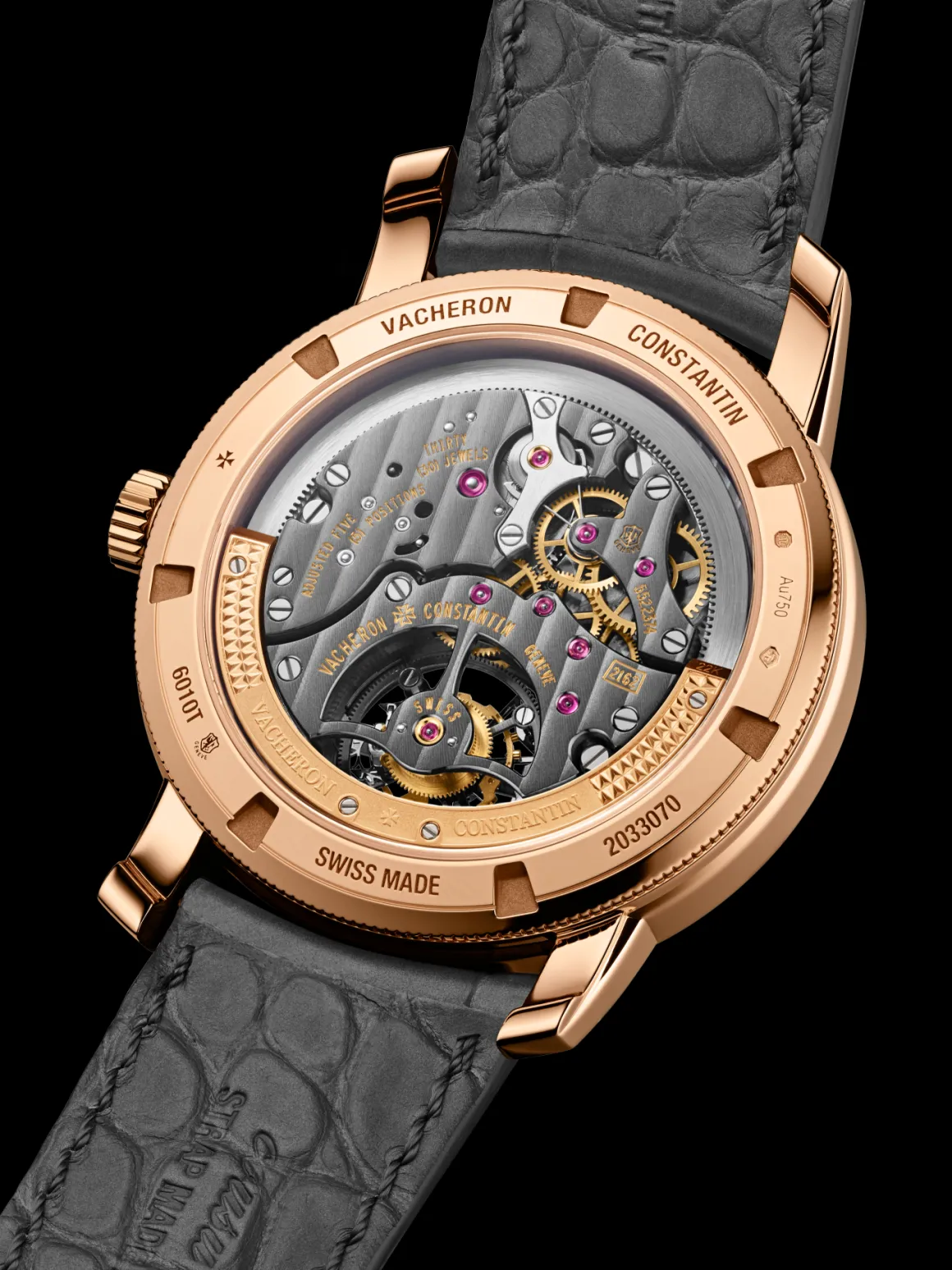 Traditionnelle tourbillon date rétrograde openface